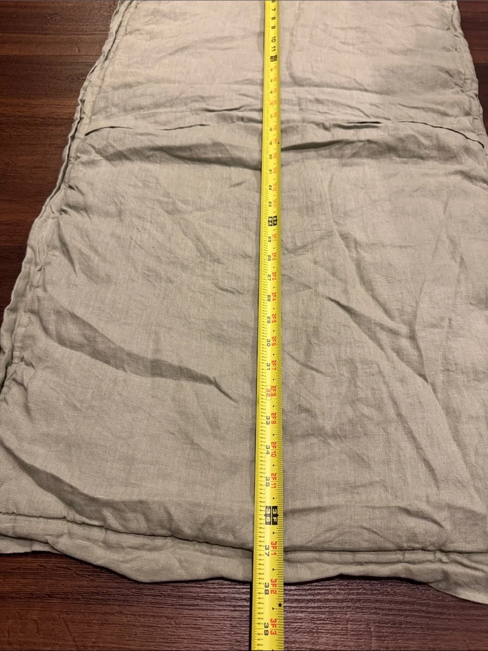 Quince Quilted 100% Linen King Pillow Sham cases Set of 2 in Sage Green.